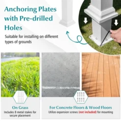 Tangkula 12' X 10' Outdoor Pergola W/ Retractable Canopy Aluminum Frame Anchors Patio -Tangkula GUEST e96c5829 93fa 4e66 a454 a35ef41d2225