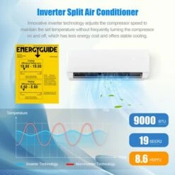 Tangkula 9000BTU Mini Split Air Conditioner & Heater 19 SEER2 115V Wall Mount AC Unit -Tangkula GUEST ec61fa05 1564 4d3d 8449 d1e97bc94299