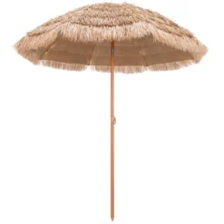 Tangkula 7.2FT Patio Hawaiian Style Hula Beach Umbrella Tropical Umbrella W/ Tilt -Tangkula GUEST eead50b3 831b 459f a4e9 2581ad753c50