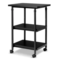 Tangkula 3-Tier Adjustable Rolling Under Desk Printer Cart With 3 Storage Shelves Printer Stand For Home Office -Tangkula GUEST f1546736 b6d5 4086 8942 13437c49acf0