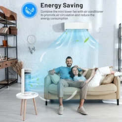 Tangkula 14" Portable Oscillating Tower Fan Desk Fan W/ 3 Speeds, Quiet Operation, 4H Timer Function, White -Tangkula GUEST f189b5f4 520a 4d99 ba62 17e6f9a24b1c