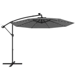Tangkula 10 Ft Solar LED 40 Lights Offset Umbrella Crank Cross Base Patio -Tangkula GUEST f1d26f5d fdc4 46fd 9bf7 920a1703c7e2
