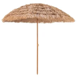 Tangkula 8 FT Hawaiian Style Outdoor Hula Umbrella Tropical Umbrella W/ Metal Ribs -Tangkula GUEST f1e941f0 a312 4468 81ca 1390d0501a3f