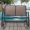 Tangkula Patio Loveseat Glider Rocking Bench Double Chair With Arm Backyard Outdoor -Tangkula GUEST f4182861 1683 496a 883a 77c7a2c0fc0f