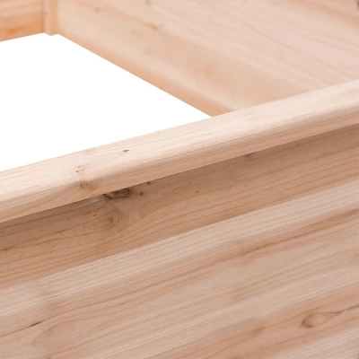 Tangkula Wooden Garden Bed Vegetable Flower Raised Square Planter Kit Outdoor Garden 4 Tangkula Wooden Garden Bed Vegetable Flower Raised Square Planter Kit Outdoor Garden - Image 2