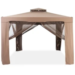 Tangkula 10' X 10' 2-tier Outdoor Netting Canopy Sun Shade Gazebo Tent For Picnic Party -Tangkula GUEST f77f1e92 2c6c 45b3 b769 d5b025ea7174