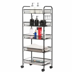 Tangkula 5 Tier Mesh Rolling Utility Cart Storage Basket Home Kitchen W/Wheels 12 Tangkula 5 Tier Mesh Rolling Utility Cart Storage Basket Home Kitchen W/Wheels -Tangkula GUEST fafc657a bdc3 43da 8bf9 b3266e1d86c7