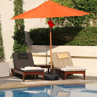 Tangkula Fillable Umbrella Base Stand, Water & Sand Filled Heavy-Duty Patio Umbrella Holder 18” Outdoor Weighted Umbrella Base 4 Tangkula Fillable Umbrella Base Stand, Water & Sand Filled Heavy-Duty Patio Umbrella Holder 18” Outdoor Weighted Umbrella Base - Image 2