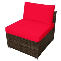 Tangkula 5-Piece Outdoor Rattan Wicker Sofa Set Lounge Chair With Red Cushions 16 Tangkula 5-Piece Outdoor Rattan Wicker Sofa Set Lounge Chair With Red Cushions -Tangkula GUEST fba63f10 8415 4e34 9c18 1e3a4dca953b