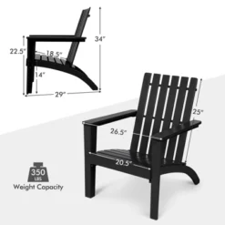 Tangkula 2PCS Wooden Adirondack Chair W/Ergonomic Design Outdoor Lounge Armchair Acacia Wood Chair For Yard&Patio -Tangkula GUEST fbee353e f87d 4c1b b01c 56d7c779f81e