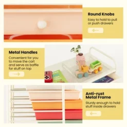 Tangkula Office Rolling Cart 12 Storage Drawer Studio Organizer Bins Scrapbook Paper Macaron -Tangkula GUEST fc29b2a0 cb03 4107 9d0a 9a4931ee4341