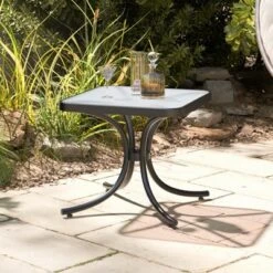 Tangkula Tempered Glass Top Patio Table, 20" Outdoor Side Table W/ Heavy-duty Metal Frame Patio Square End Table For Poolside Backyard 17 Tangkula Tempered Glass Top Patio Table, 20" Outdoor Side Table W/ Heavy-duty Metal Frame Patio Square End Table For Poolside Backyard -Tangkula GUEST fcc93ca3 70ba 4350 b866 b4f4427edc06