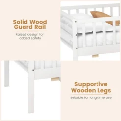 Tangkula Twin Size Kids Bed W/ Storage 2 Pull-out Drawers Side Shelf For Children & Teens -Tangkula GUEST fdb8f8df 6e8b 4c08 9bb8 058443fa2d2a